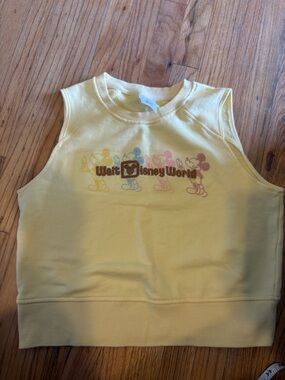 Disney Yellow Sleeveless women Top - Disney small